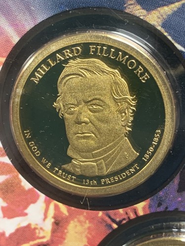 2009 S & 2010 S US Mint Gold Presidential $1 Coin Proof Set. No COA Or Box - Picture 12 of 24
