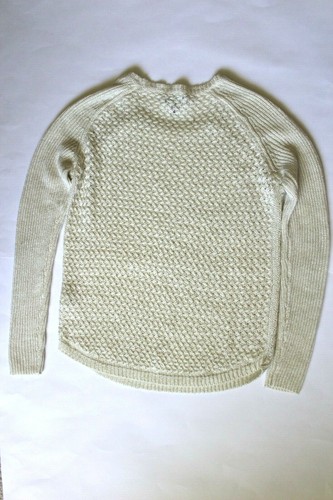 Apt. 9 Lurex Basket-Weave Tunic Sweater, Ivory/Gold, Size: S Pettite () - Picture 5 of 5