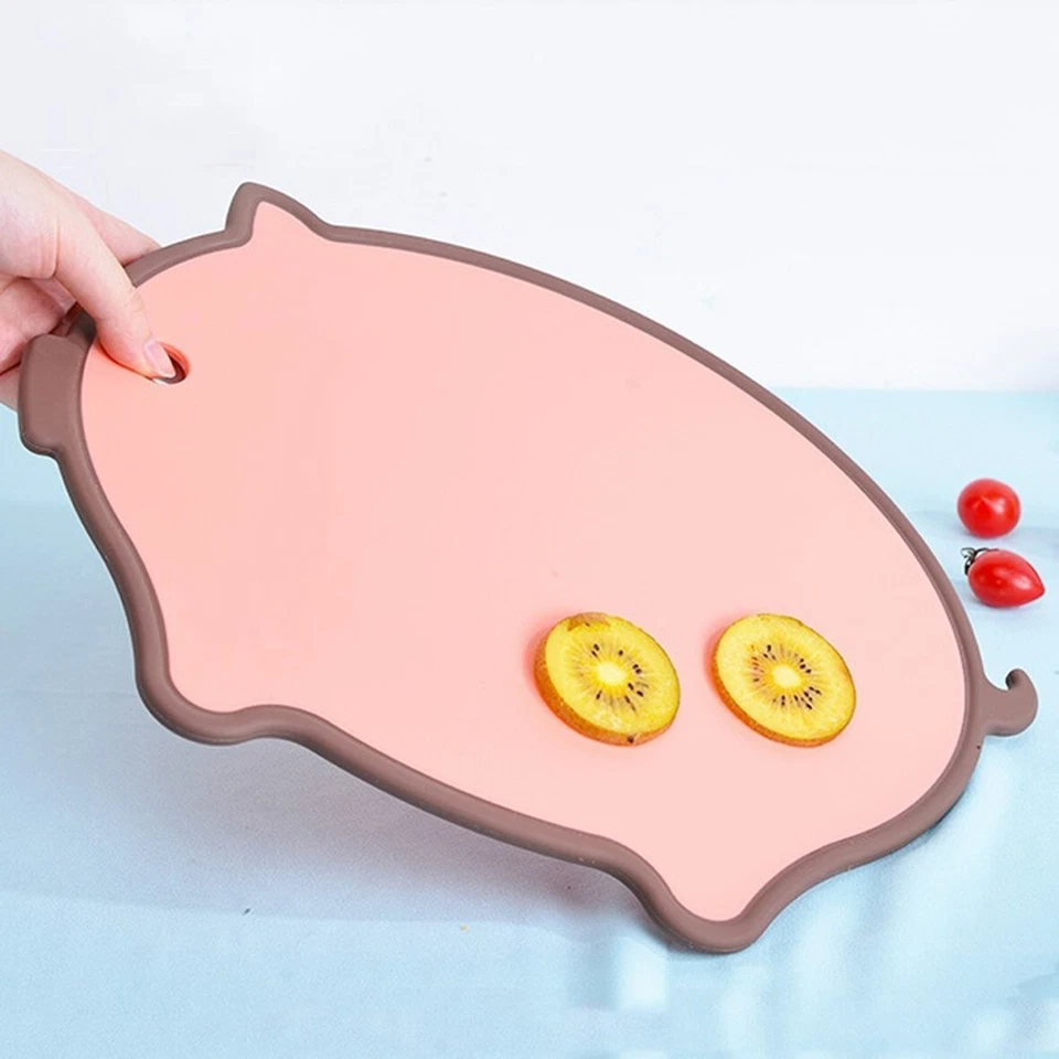 Tabla de cortar antibacterianas LocknLock, forma de cerdo, frutas y verduras cortadas Foto 4 de 4