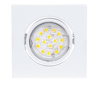 Led Spot 230V Einbaulampe Einbaustrahler Set Decken Einbauspot Eckig GU10 Weiß