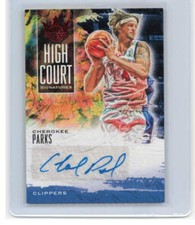 Cherokee Parks 2019-20 Panini Court Kings High Court Auto #/99 #HC-CPA