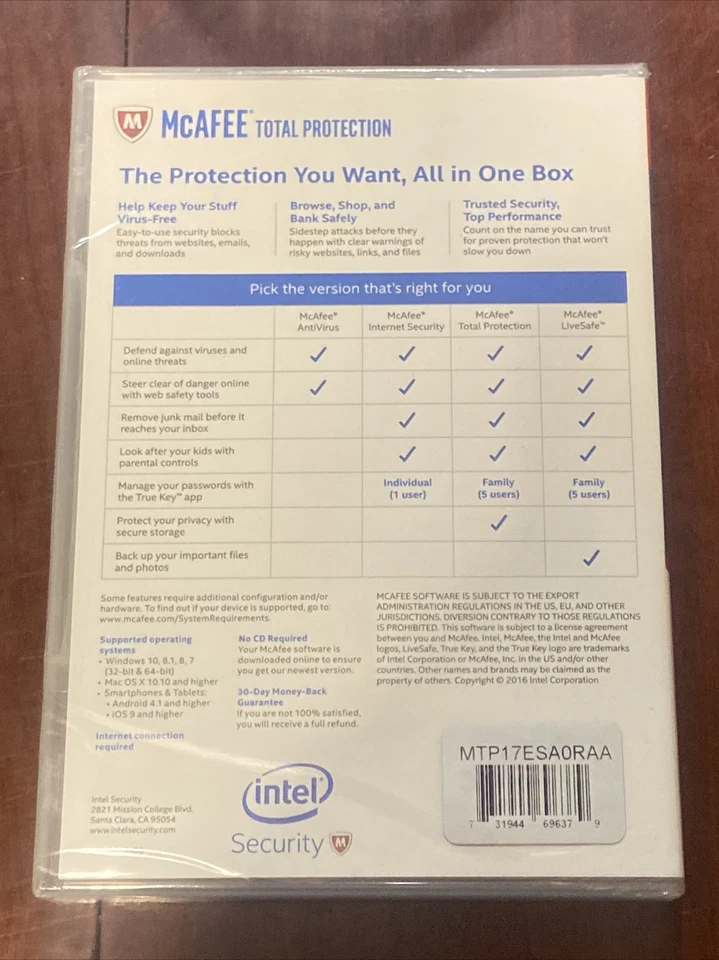 MCAFEE Total Protection 2021 - 10 Devices - 1 Year - Factory Sealed - Image 2 of 2
