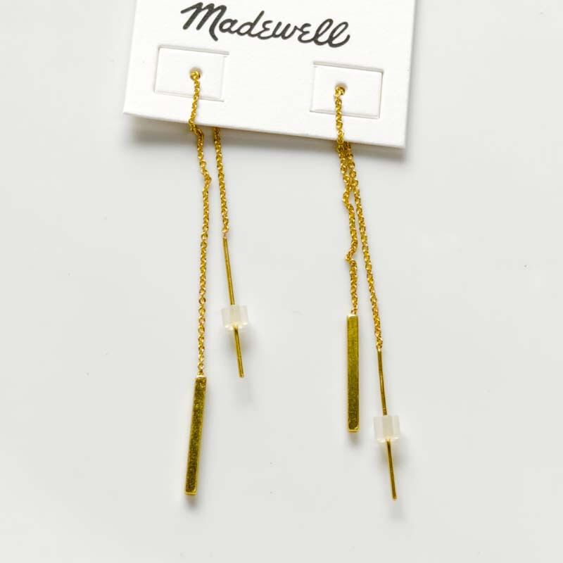 Vintage MadeWell Long Drop Dangle Earrings for Women Party Holiday Jewelry Gift