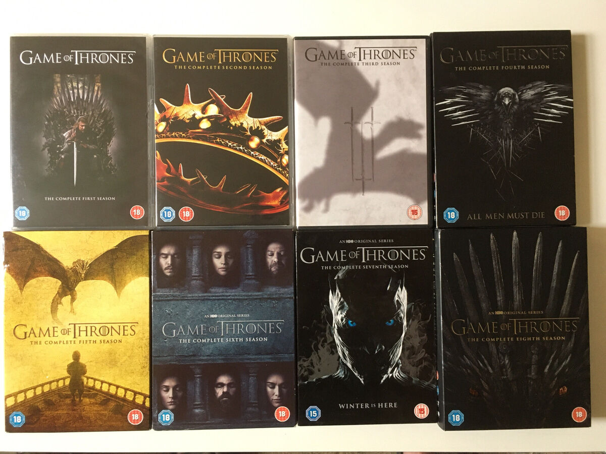 Game Of Thrones Season 1-8 (DVD) UK Release Game Of Thrones Season 1-8 (DVD) UK Release