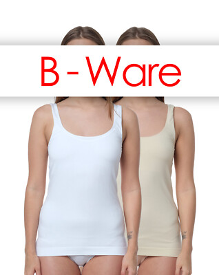 Unterhemden B-Ware Damen Top mit Fehler Unterwäsche Restposten 5er Pack