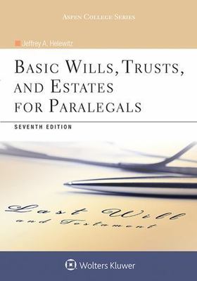 Basic Wills, Trusts, and Estates for Paralegals, Paperback by Helewitz, Jeffr...