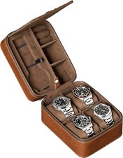 5 Watch Travel Case Storage Organizer for 5 Watches  Tough Portable Protecti...