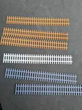 picket garden wooden fence 100cm 1M + free gate 00 gauge 1:76 fencing kit 