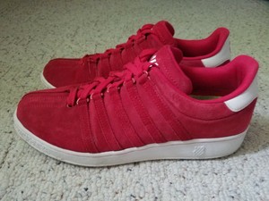 all red k swiss
