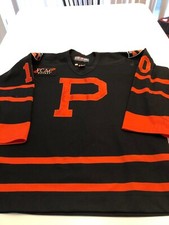Game Worn Used Princeton Tigers Hockey Jersey Size 50 #10