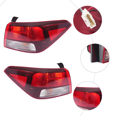 For 2018-2023 Kia Rio Sedan Rear Halogen Tail Lights Brake Lamps Left+Right Pair