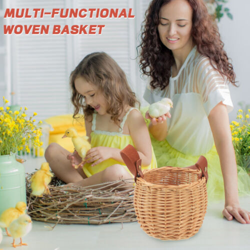 Kinderkorb Kleiner Picknickkorb Geflochtener Handkorb Dried Flower Basket - Bild 8 von 12