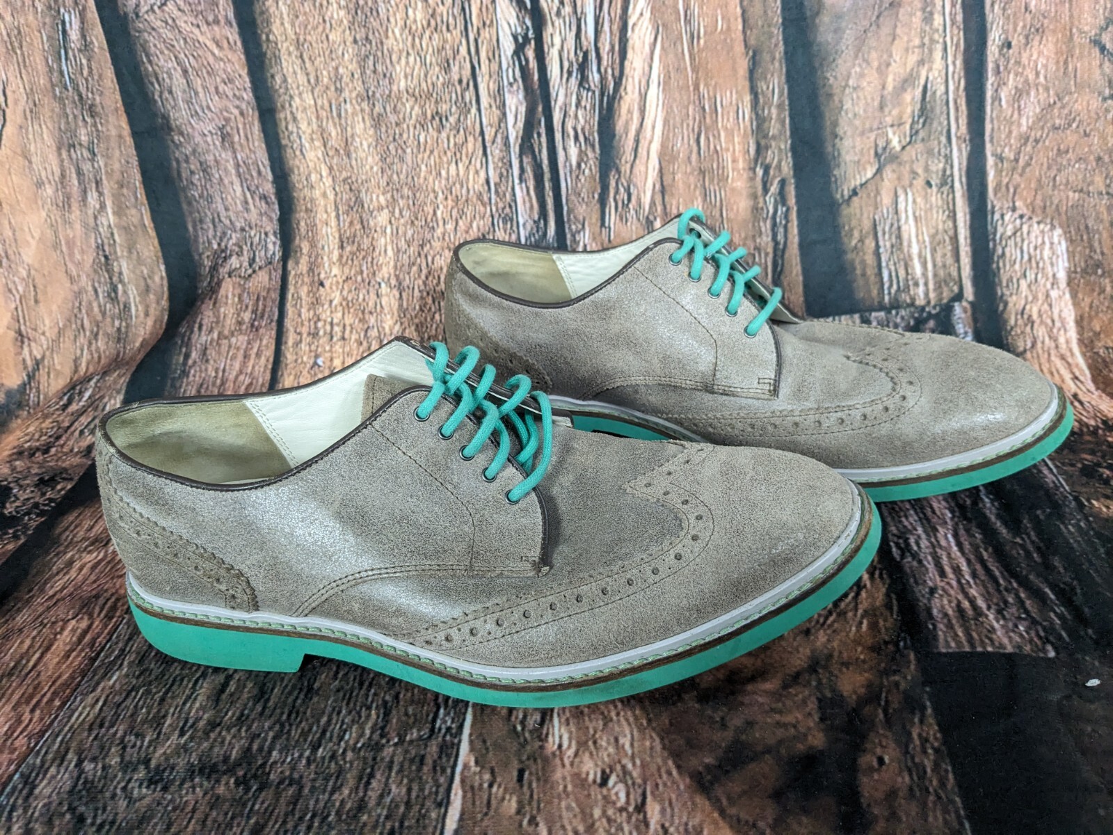 SAOLA Cole Haan Grand OS 161 C11426 Soletta in pelle scamosciata marrone acqua Oxford 9M