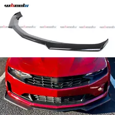 Fits For 16-22 Chevy Camaro 1LE Style Gloss Black Front Bumper Lip Splitter ABS