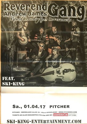 REVEREND ANDREW JAMES GANG 2017 + Concert Poster - Konzert Plakat - DIN A1 - F/N