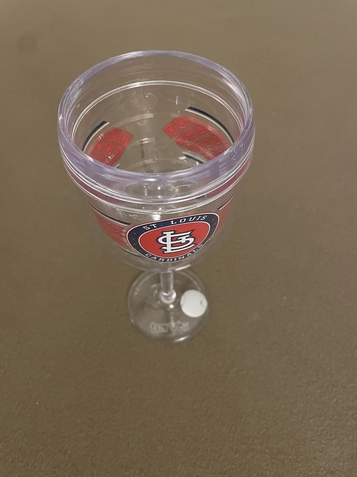 Vaso TERVIS de los Cardenales de San Luis irrompible/tallo vino “vaso” logotipo MLB Foto 3 de 4