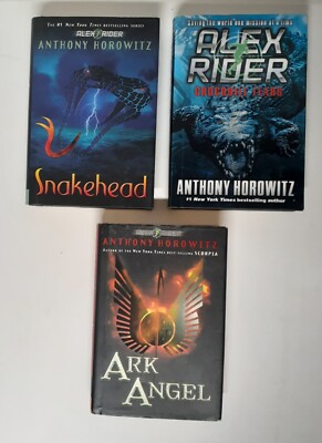 1st Edition Anthony Horowitz Book Lot Ark Angel Crocodile Tears Snakehead HCDJ