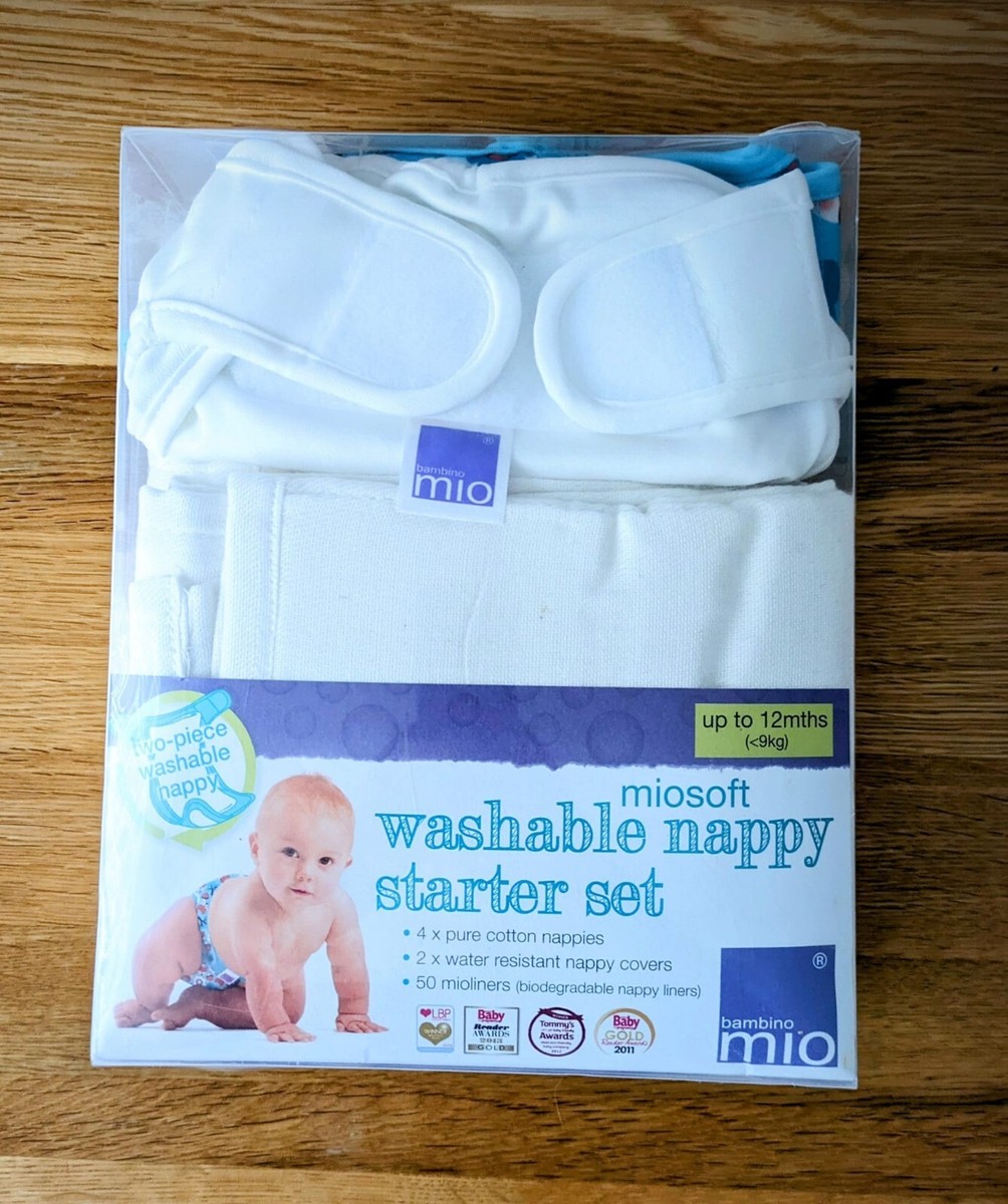 Bambino Mio Miosoft Washable Nappy Liner Starter Set Age Up To 12  Months/9kg