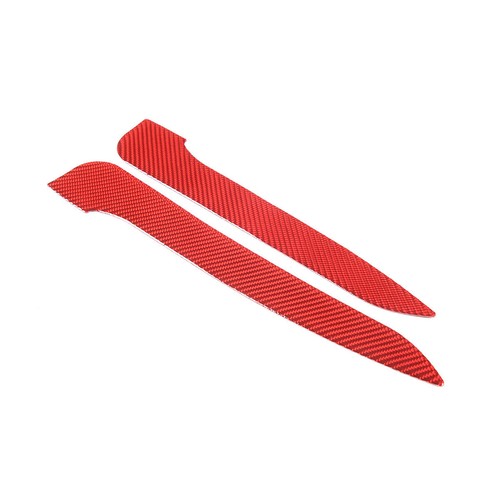 Red Carbon Side Mirror Strip Decor Trim Kit For BMW 8 Series G14 G15 G16 19-22 - Picture 6 of 9