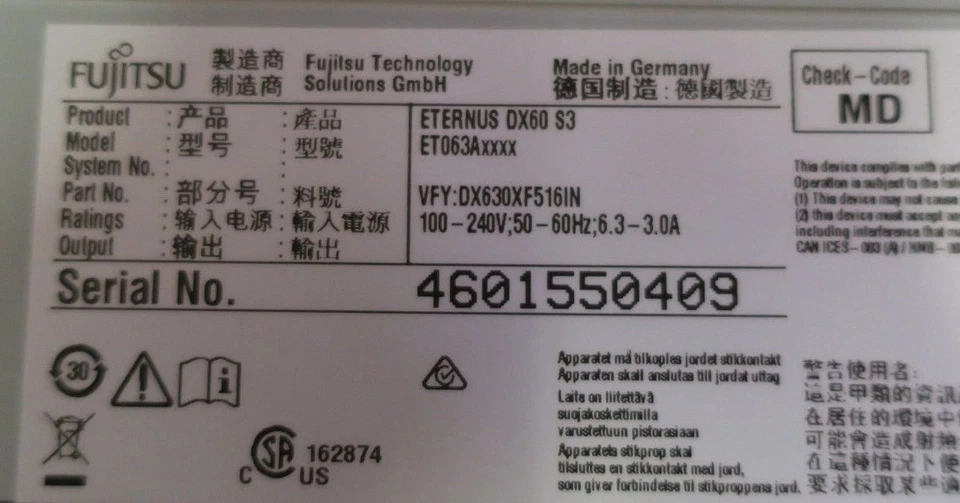 Fujitsu Eternus DX60 S3 24-Bay 10GB Raid Controller iSCSI Disk Storage System - Image 3 of 4