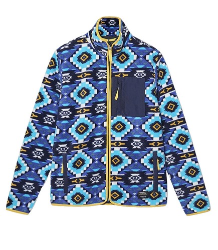 Veste Field Jacket WESC Bleu Minuit Doublée Sherpa - Taille L, Occasion Très Bon état
