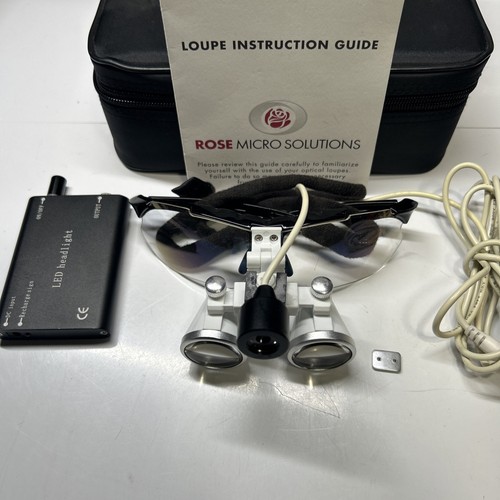 Rose Micro Solutions Dental Vergrößerung 3,5x-420 Lupe mit Zubehör Licht