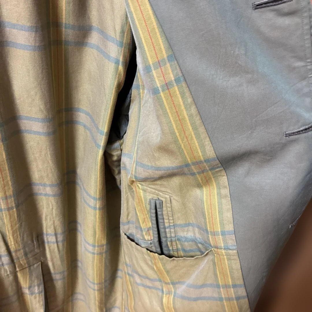 Burberry's Men's Olive Green Trench Coat, Size Small thumbnail 4