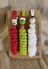 Handmade Crocheted Spinner Ornament Set