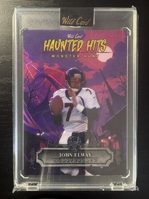 2025 Wild Card Haunted Hits John Elway Pink Lazer 1/4 Sealed