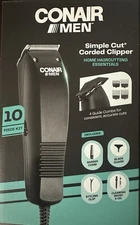 Conair Man Simple Cut 10 Piece Home Haircutting Clipper Kit NEW SEALED FREE SHIP