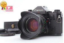 MINT w/ HOOD Canon A-1 A1 35mm SLR Film Camera NFD New FD 50mm F1.4 Lens JAPAN