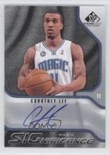 2009-10 SP Game Used Significance Auto Courtney Lee #S-LE Auto 0c2