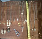 JEWELRY NECKLACES 17PC.  HEART BRACELET AND DIAMOND EARRINGS.  SEE PICTURES... — photo 2