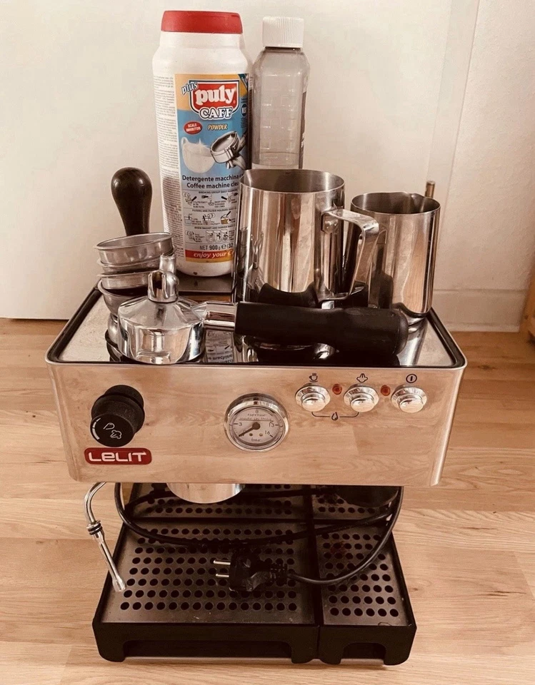 Lelit Anita PL042 EM Espressomaschine Siebträger, Silber + Zubehör - Bild 2 von 2