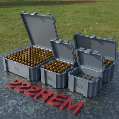 Filamelt Munitionsbox / .222 REM /  Klappdeckel  / Patronenbox, Ammo Box