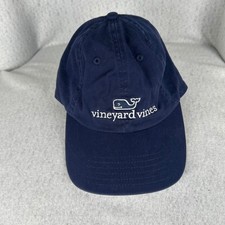 Vineyard Vines Baseball Cap Mens OSFA Navy Blue Whale Logo Adjustable Strap Hat