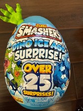 Smashers Dino Ice Age Raptor Series 3 by ZURU Surprise Egg with Over 25 NEW