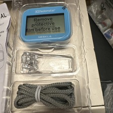 Neskla 3D Pedometer w/Manual New Blue