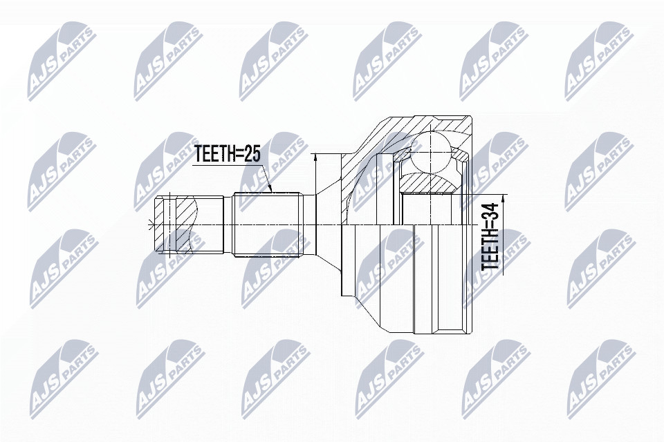 NPZ-PE-030 NTY Joint Kit, drive shaft for CITROËN,DS,OPEL,PEUGEOT,VAUXHALL - Image 6