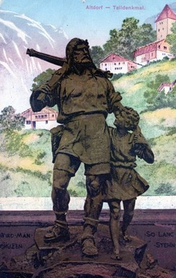 Old Village Wilhelm Tell Monument 1908