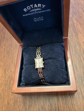 Rotary All 9ct Gold Luxus Damenuhr Boxed Und ...