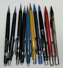 10 Pentel Mechanical Pencil Mix Lot P205 P225 P207 P209 Sharplet 2 PD345 PD349