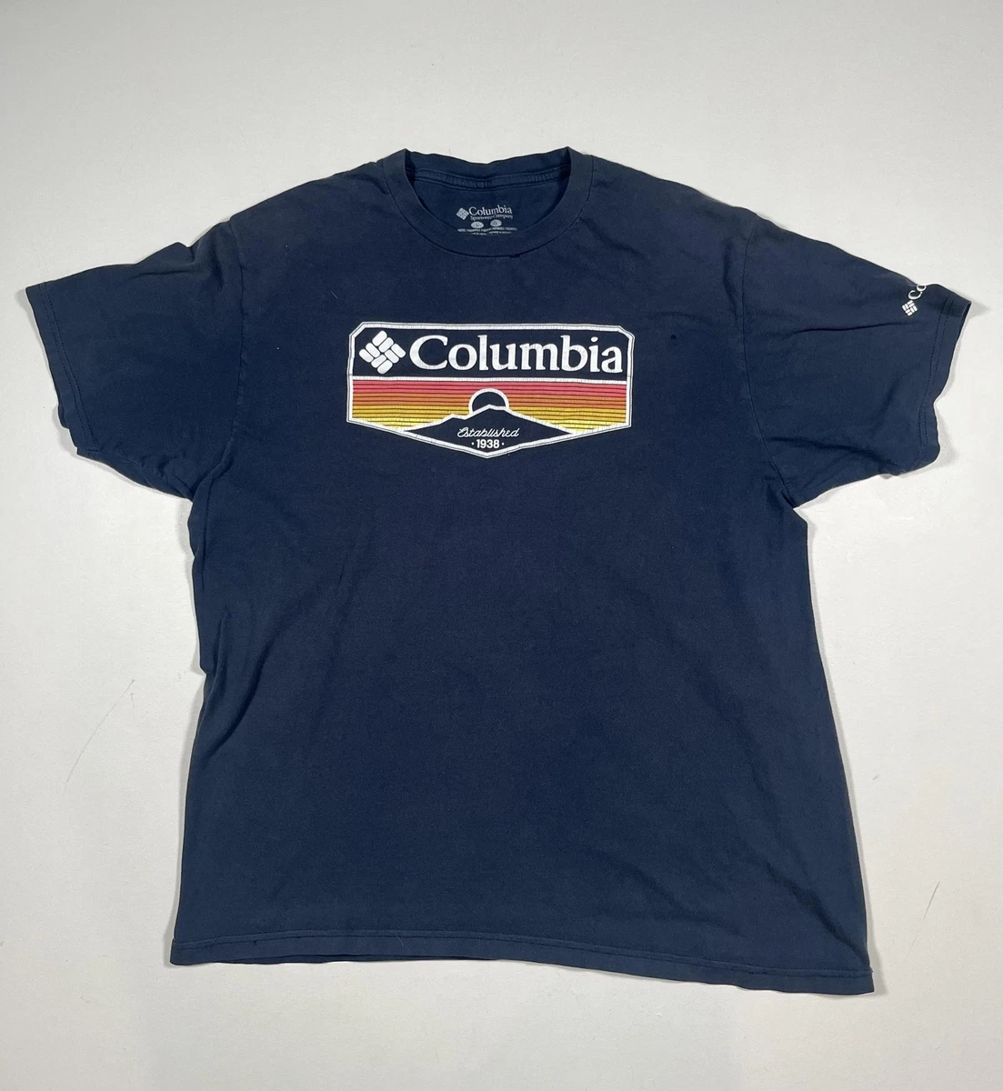 T-shirt Columbia Homme PFG Hooks - Manches Courtes - Bleu Clair - Taille L
