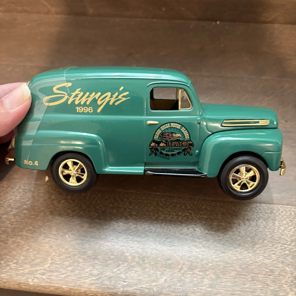 Vintage 1996 Sturgis 1948 Ford Panel Delivery Die Cast Bank Box Limited Edition - Image 3 of 4