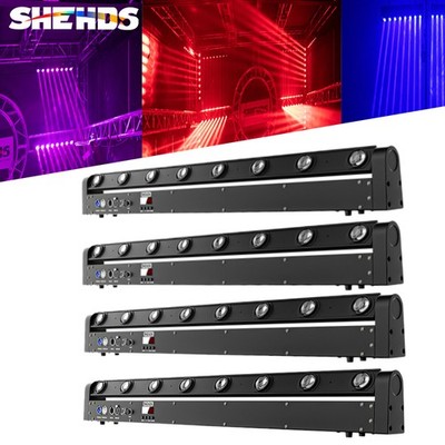 LED 8x12W RGBW 4in1 Beam Moving Head Light DMX Disco Party DJ Bar Effect Light