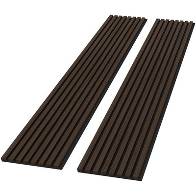 Handcrafted Walnut Acoustic Wall Panels Sound Dampening For Home Office 2 Pack