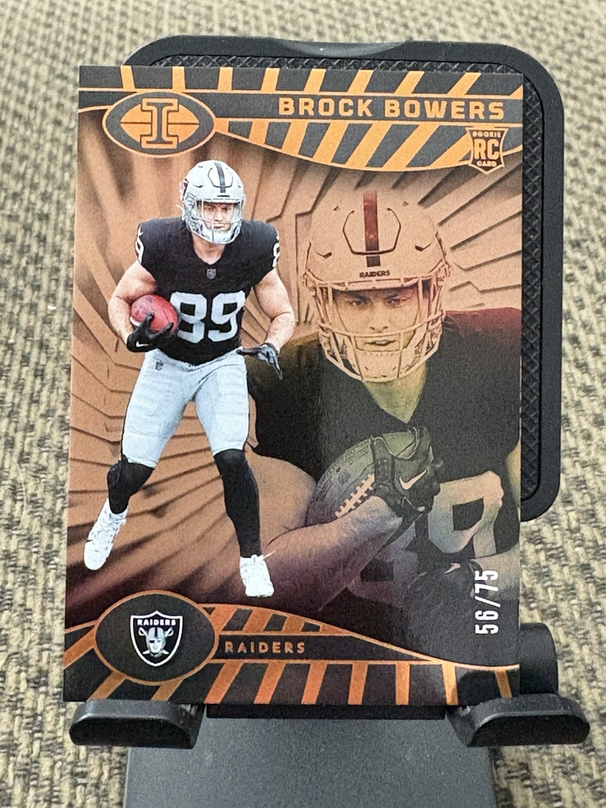 2024 Panini Illusions - Brock Bowers #47 Trophy Collection Bronze /75 (RC)