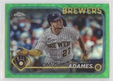 2024 Topps Chrome Logofractor Edition Green Refractor 68/99 Willy Adames 14mx
