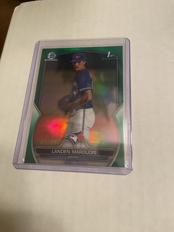 2023 Bowman Draft - Chrome Landen Maroudis #BDC-138 Green Refractor /99 (RC)