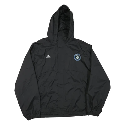 ADIDAS Veste De Sport À Capuche Noire Pour Homme 2XL En Mélange De Polyester - Photo 1/4